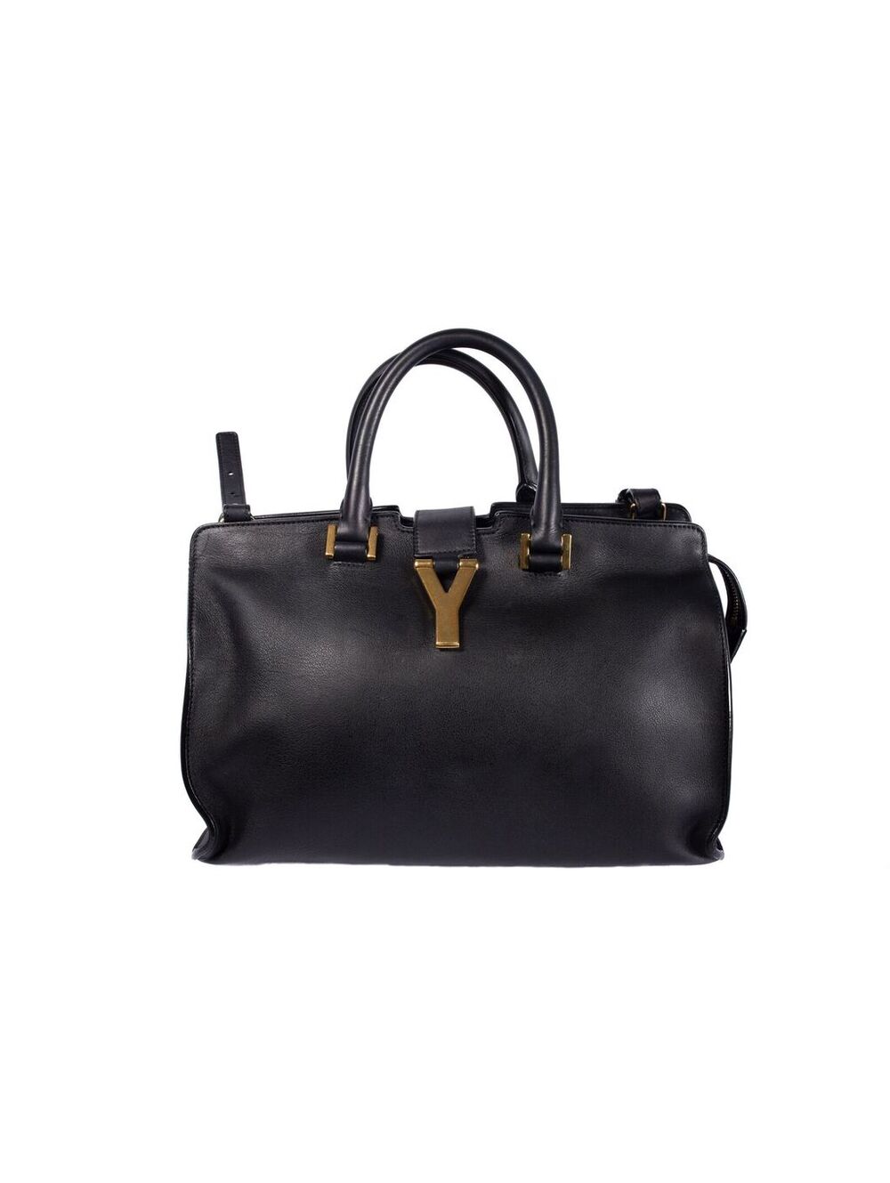 YSL Saint Laurent Rounded Black Tote Bag